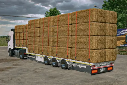 Efficient Camara Straw Bale Semi-Trailer for Straw Transport — 2