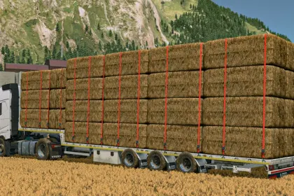 Efficient Camara Straw Bale Semi-Trailer for Straw Transport — 5