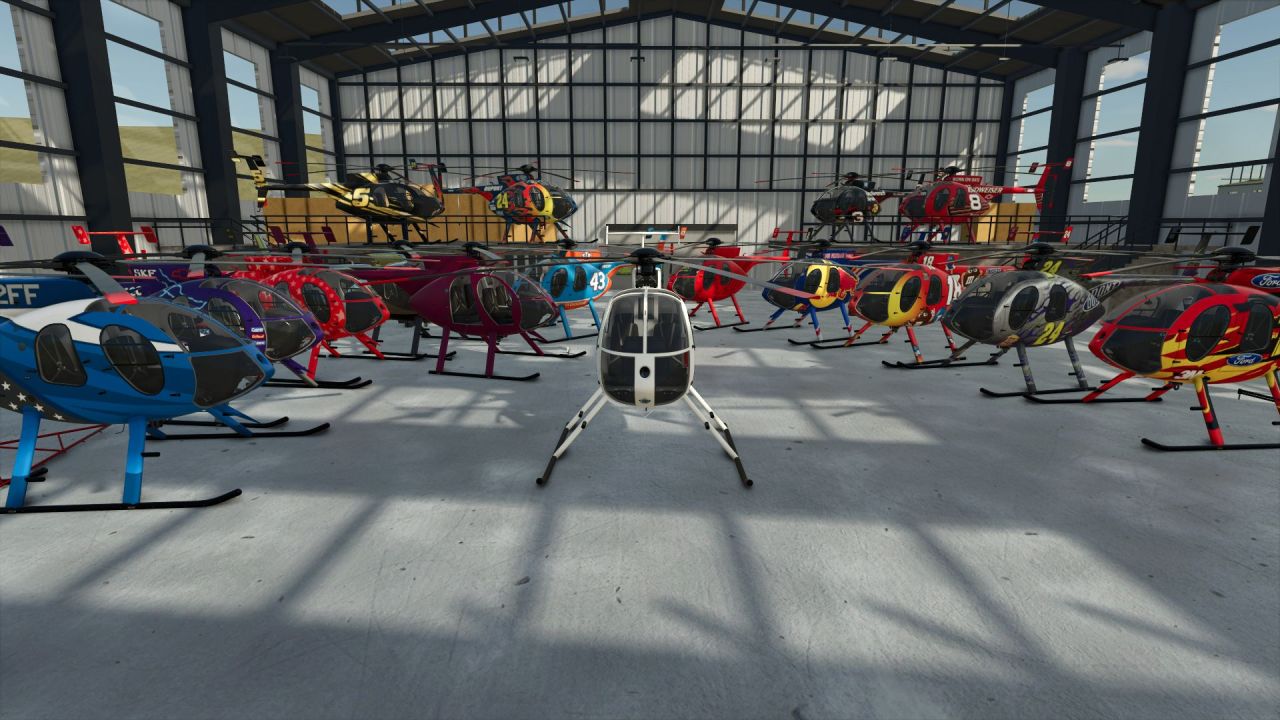 Efficient Helicopter MD Helicopters MD 500 for Farming Simulator 25