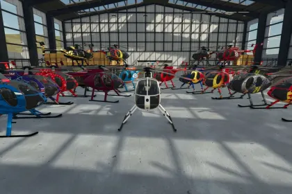 Efficient Helicopter MD Helicopters MD 500 for Farming Simulator 25