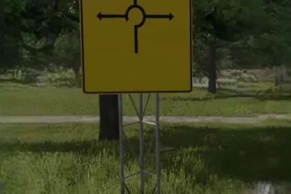 Мод на Текстури Roundabout texture for advance direction signs from the R5 Tool v1.0.0.0 для Фермер Симулятор 25