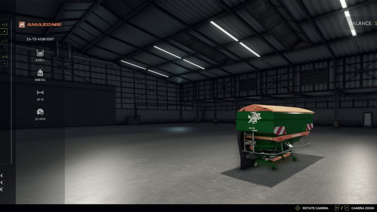 Ефективний Розкидач Добрив Amazone ZA-TS 4200 для Farming Simulator 25