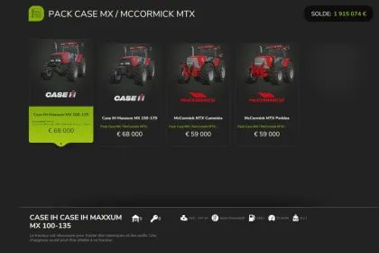 Ефективний Трактор Case IH Maxxum MX та McCormick MTX для Farming Simulator 25 — 6