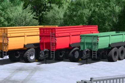 Effizienter Anhänger Brantner TR 34090/2 PT+ für Farming Simulator 25