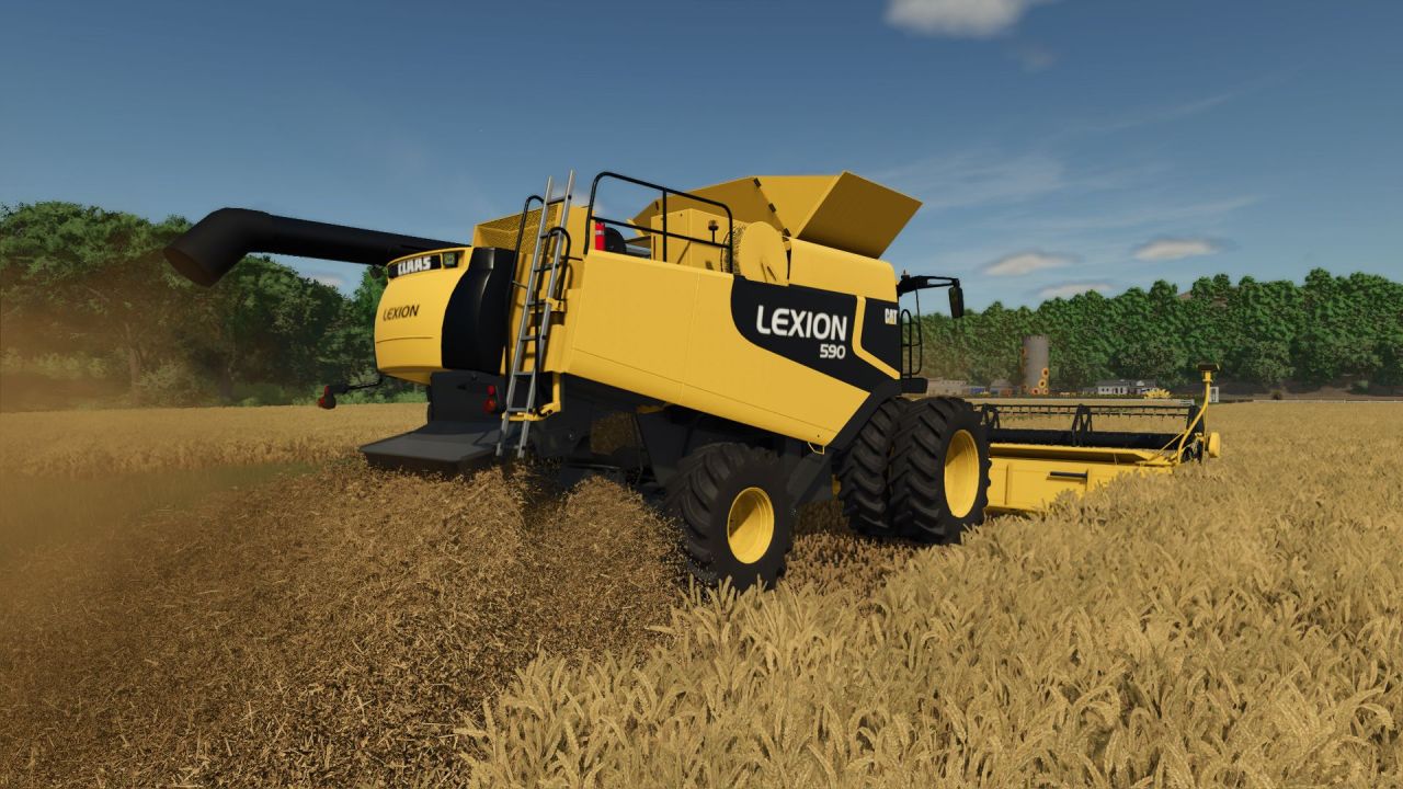 Ефективний Комбайн CAT Lexion 560-590 для Farming Simulator 25