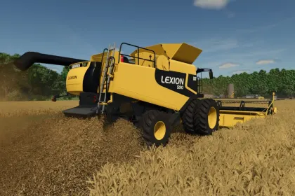Efficient Combine CAT Lexion 560-590 for Farming Simulator 25 — 2