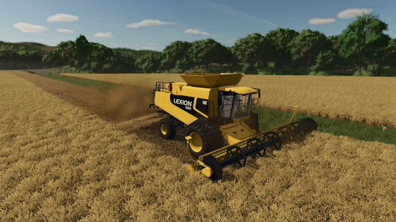 Efficient Combine CAT Lexion 560-590 for Farming Simulator 25