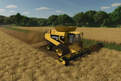 Efficient Combine CAT Lexion 560-590 for Farming Simulator 25 — 3