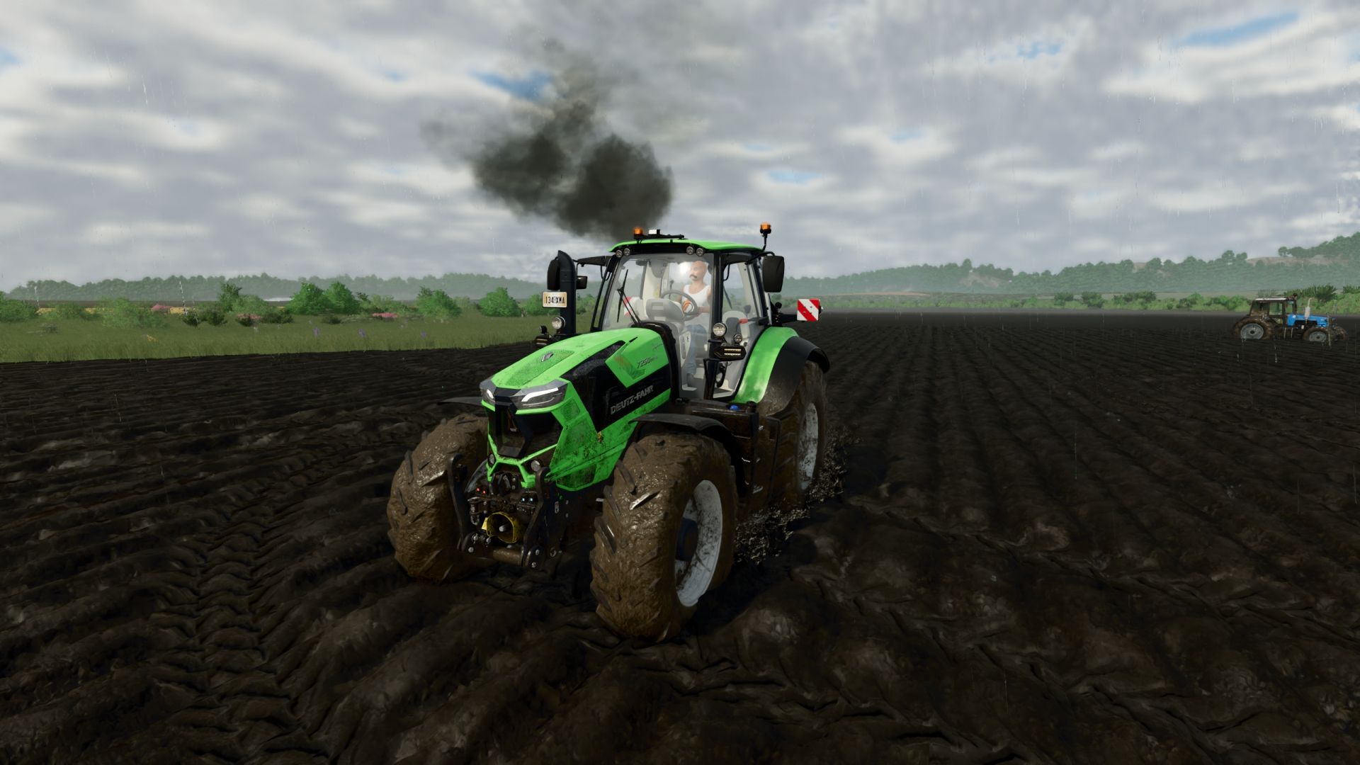 Mod Exhaust Plus fügt realistischen Rauch hinzu und ersetzt den Standardauspuff vollständig für Farming Simulator 25 - Screenshots