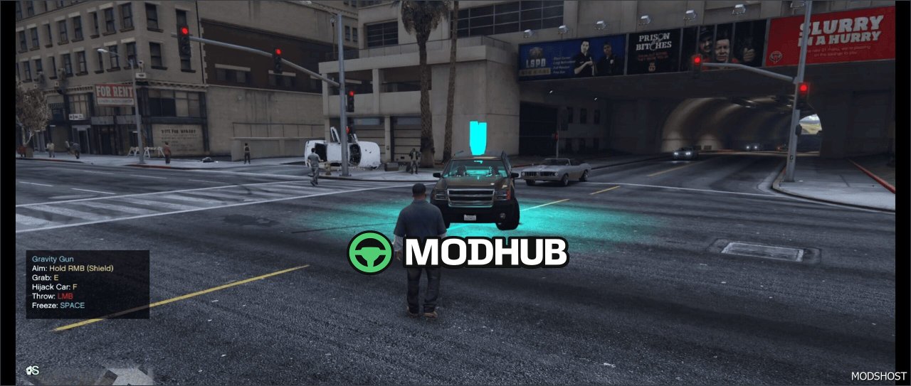 Потужний Гравітаційний Пістолет та Телепортація | GTA 5 Мод