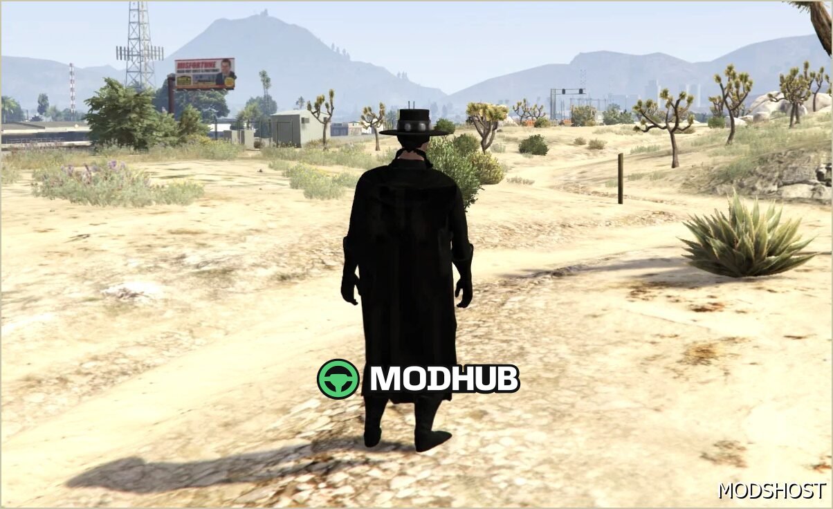 Зорро: елегантний мод для персонажа GTA V