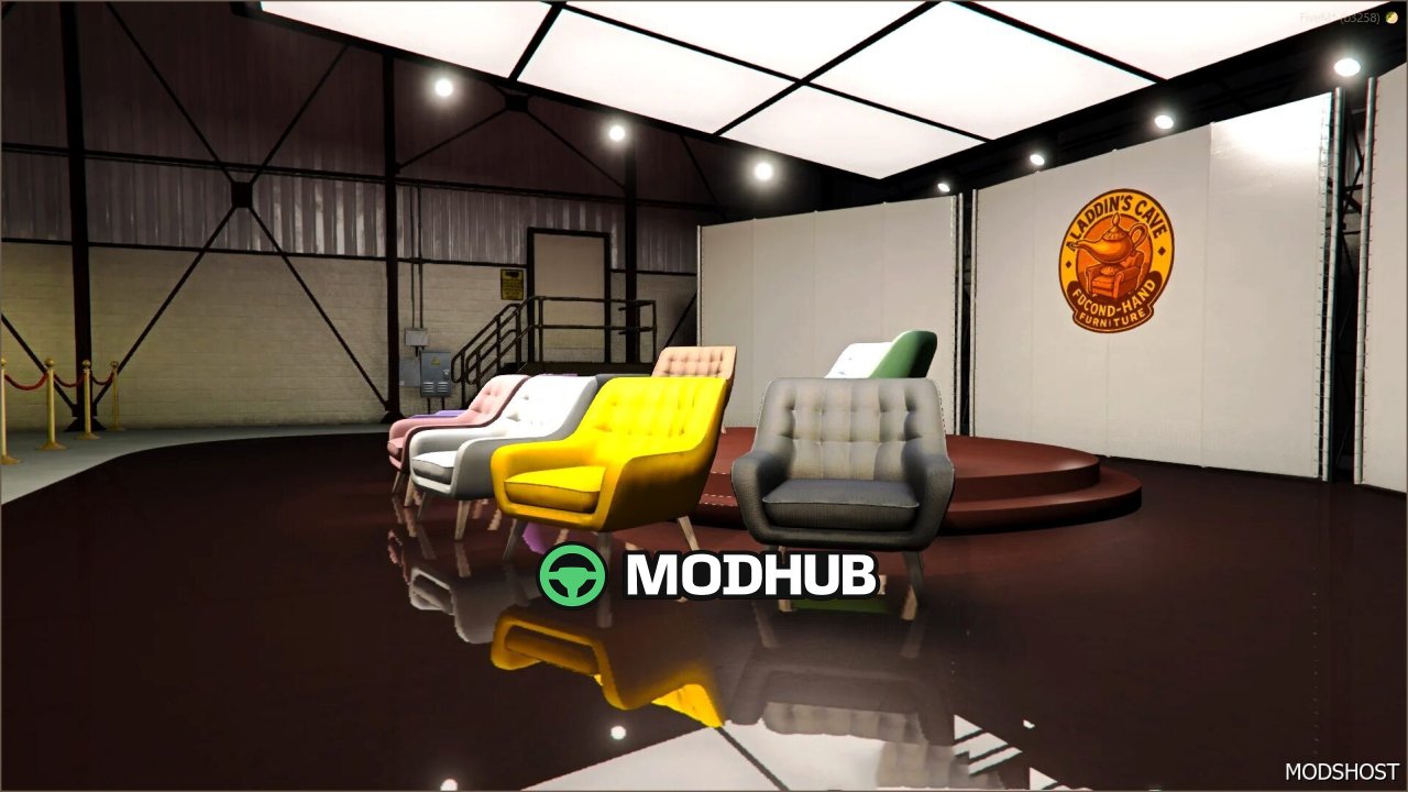 Сучасне крісло-проп для GTA V – стильний та функціональний