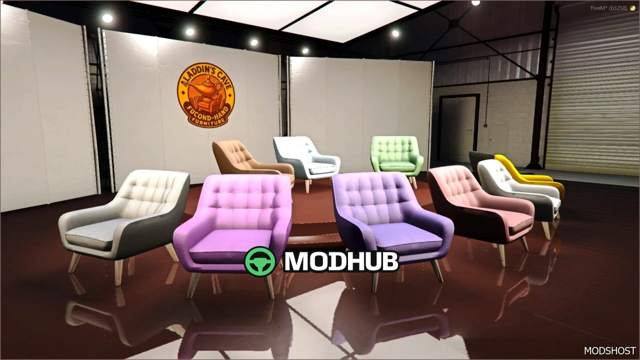 Сучасне крісло-проп для GTA V – стильний та функціональний