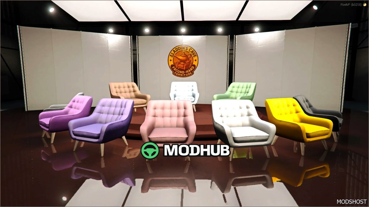 Сучасне крісло-проп для GTA V – стильний та функціональний