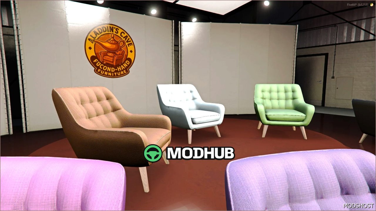 Сучасне крісло-проп для GTA V – стильний та функціональний