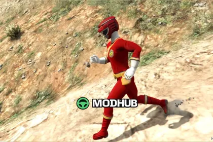 Wild Force Roter Ranger - Beeindruckendes Spieler-Mod — 2