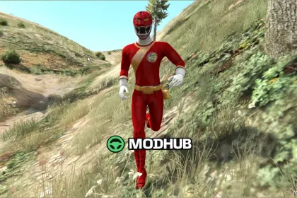 Wild Force Roter Ranger - Beeindruckendes Spieler-Mod — 3