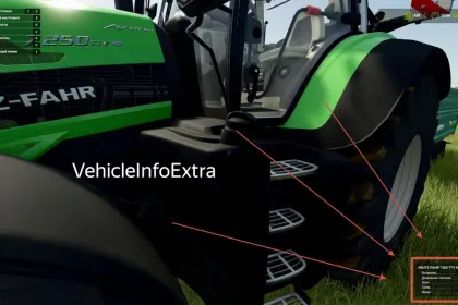 Efektywny Mod Vehicle Info Extra dla Farming Simulator 25