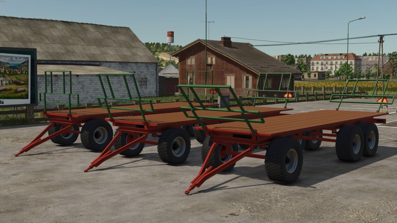 Ефективний Прицеп Homemade Bale Trailer для Farming Simulator 25