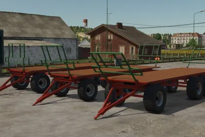 Effizienter Homemade Bale Trailer für Farming Simulator 25