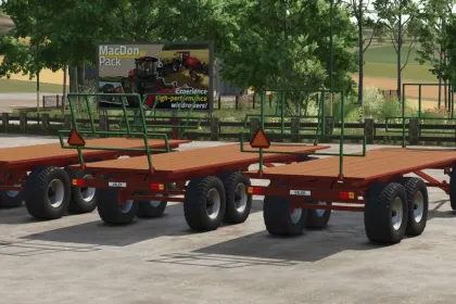 Effizienter Homemade Bale Trailer für Farming Simulator 25 — 2