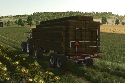 Effizienter Homemade Bale Trailer für Farming Simulator 25 — 4