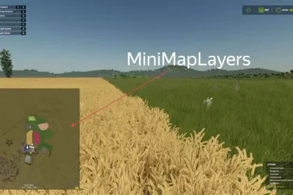 Efficient Mini Map Layer Mod for Farming Simulator 25 — 2