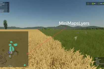Efficient Mini Map Layer Mod for Farming Simulator 25 — 3