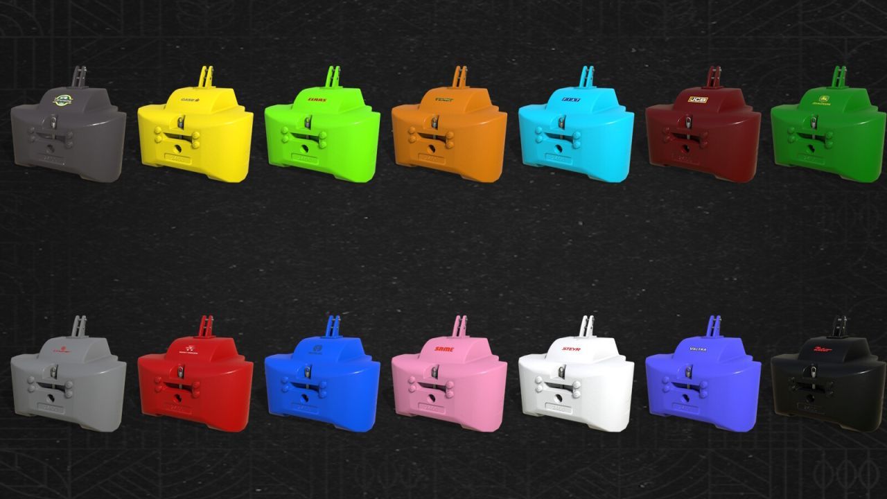 Ефективний Мод Front Weight Pack для Farming Simulator 25