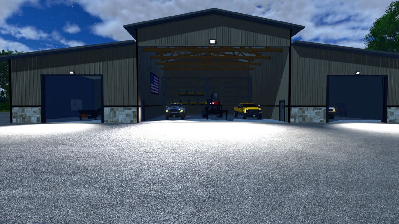 Ефективний Мод BigBarn для Зберігання Техніки у Farming Simulator 25