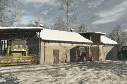 Neuer Mod Brick Garage für Farming Simulator 25 – Perfekte Garage für Ihre Maschinen — 4