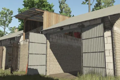 Neuer Mod Brick Garage für Farming Simulator 25 – Perfekte Garage für Ihre Maschinen — 5