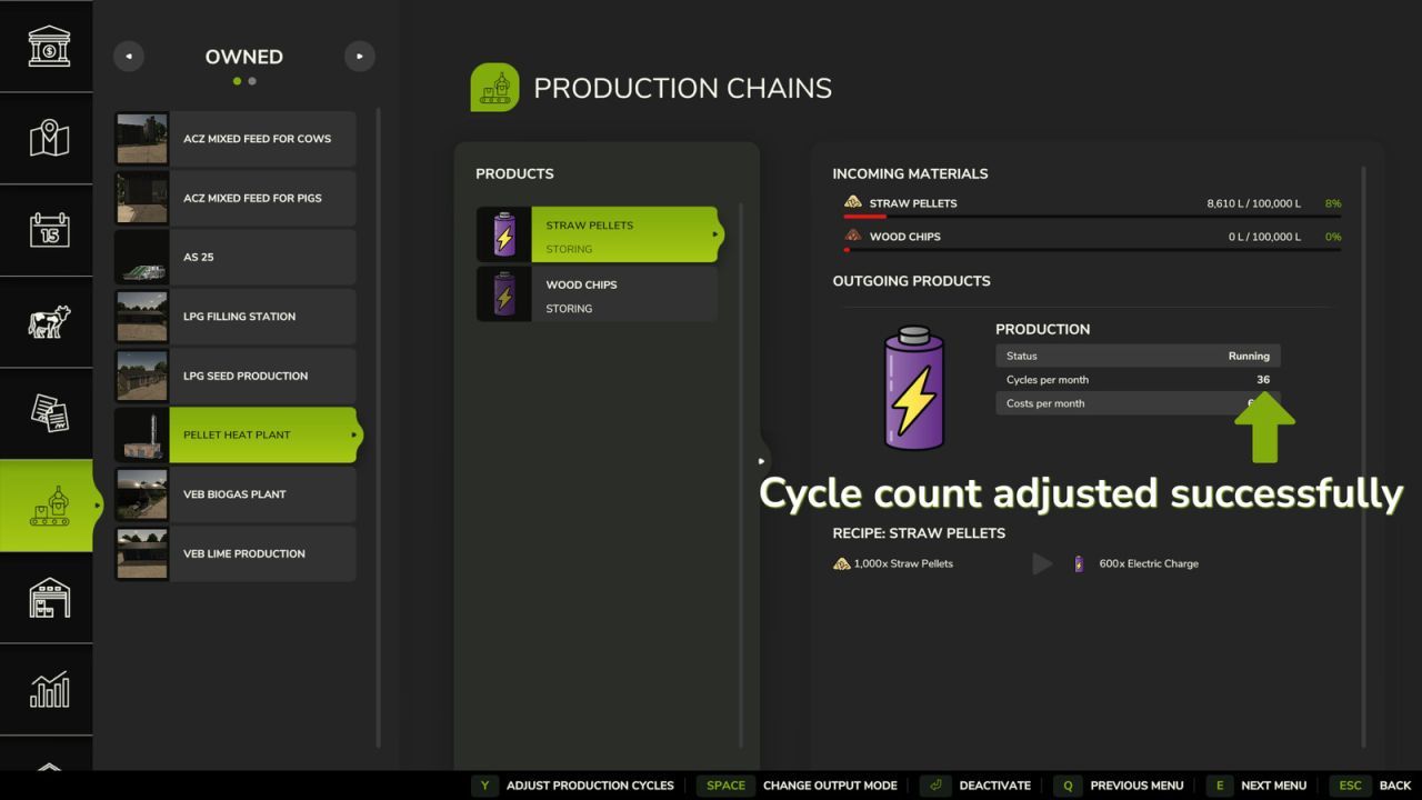 Ефективний Мод на Налаштування Виробничих Точок для Farming Simulator 25