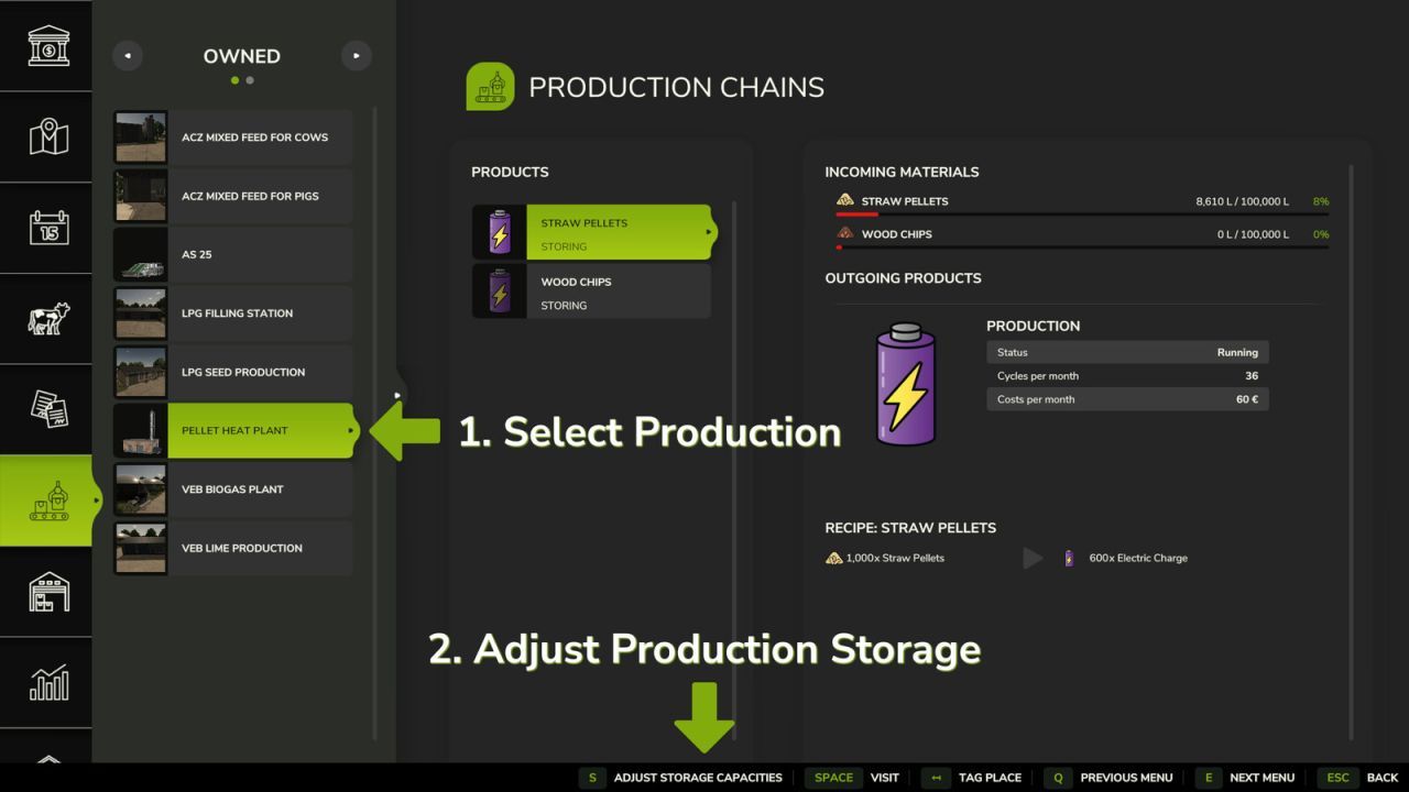 Ефективний Мод на Налаштування Виробничих Точок для Farming Simulator 25