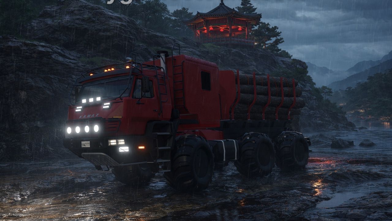 Потужний КамАЗ AZOV 6345 для Farming Simulator 25