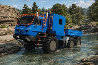 Потужний КамАЗ AZOV 6345 для Farming Simulator 25