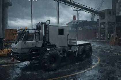 Потужний КамАЗ AZOV 6345 для Farming Simulator 25