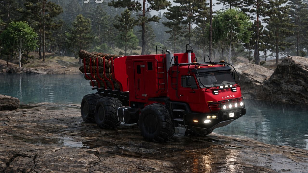 Потужний КамАЗ AZOV 6345 для Farming Simulator 25