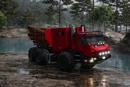 Потужний КамАЗ AZOV 6345 для Farming Simulator 25