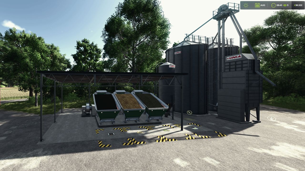 Futtermischanlage für Rinder (TMR-Produktion) für Farming Simulator 25