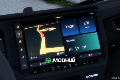 Realistisches Scania Smartdash V1.651 - verbesserter Teil-Mod