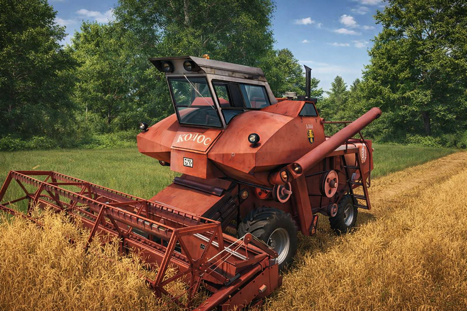 Mod na kombajn Нива СК-6 Колос v1000 dla Farming Simulator 25