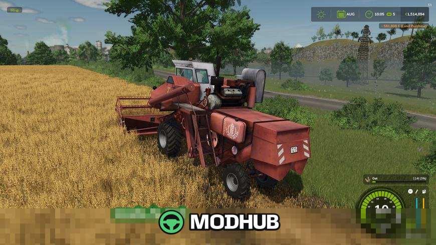 Мод на комбайн Нива СК-6 Колос v1.0.0.0 для Фермер Симулятор 25