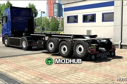 Підйомна вісь для контейнерного причепа SCS V1.1 - зручний мод