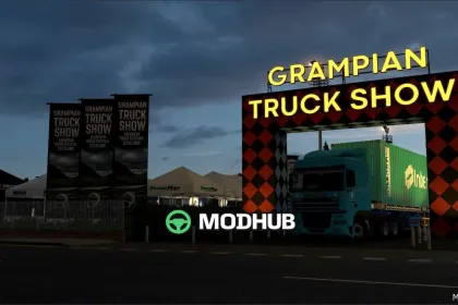 Чудова карта шоу вантажівок Dean Sykes Grampian ETS2