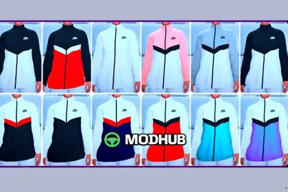 Stylish Windbreaker for MP Female GTA 5 Player Mod