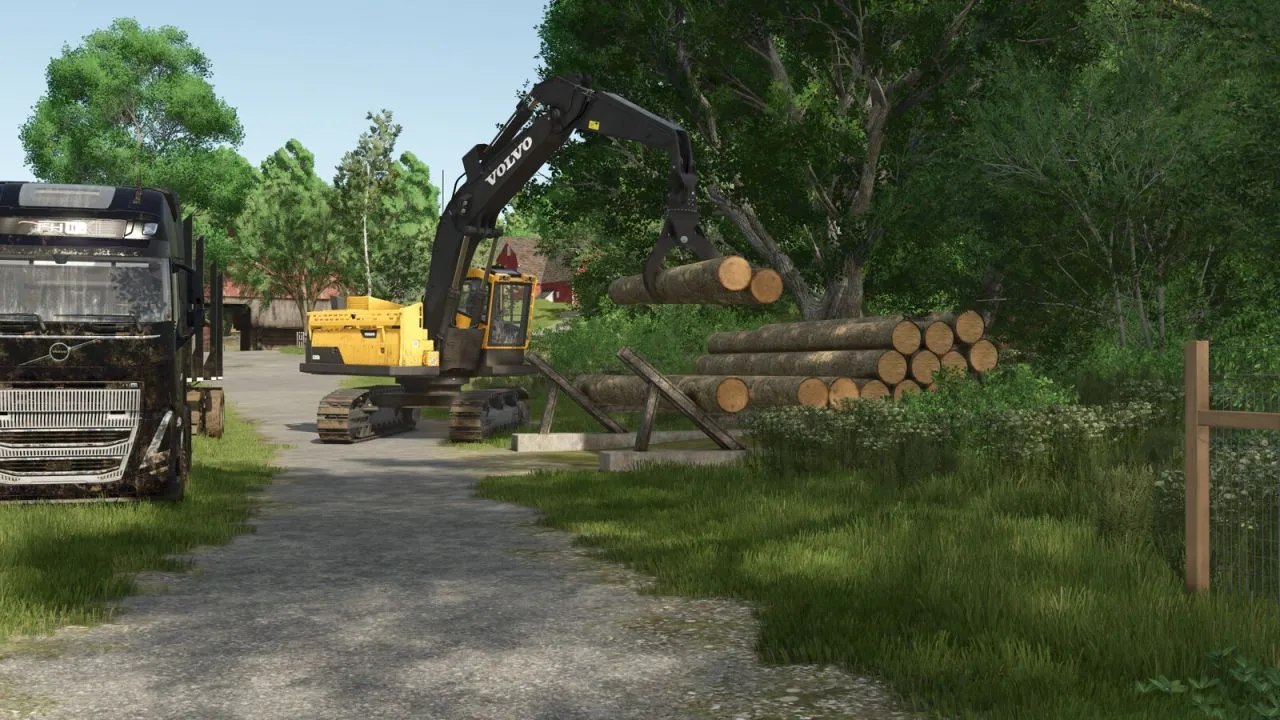 Effizientes Holzlager für Farming Simulator 25