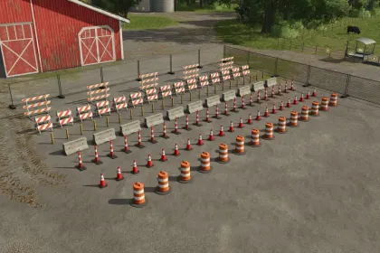 Efficient Mod for Construction Signs for Farming Simulator 25