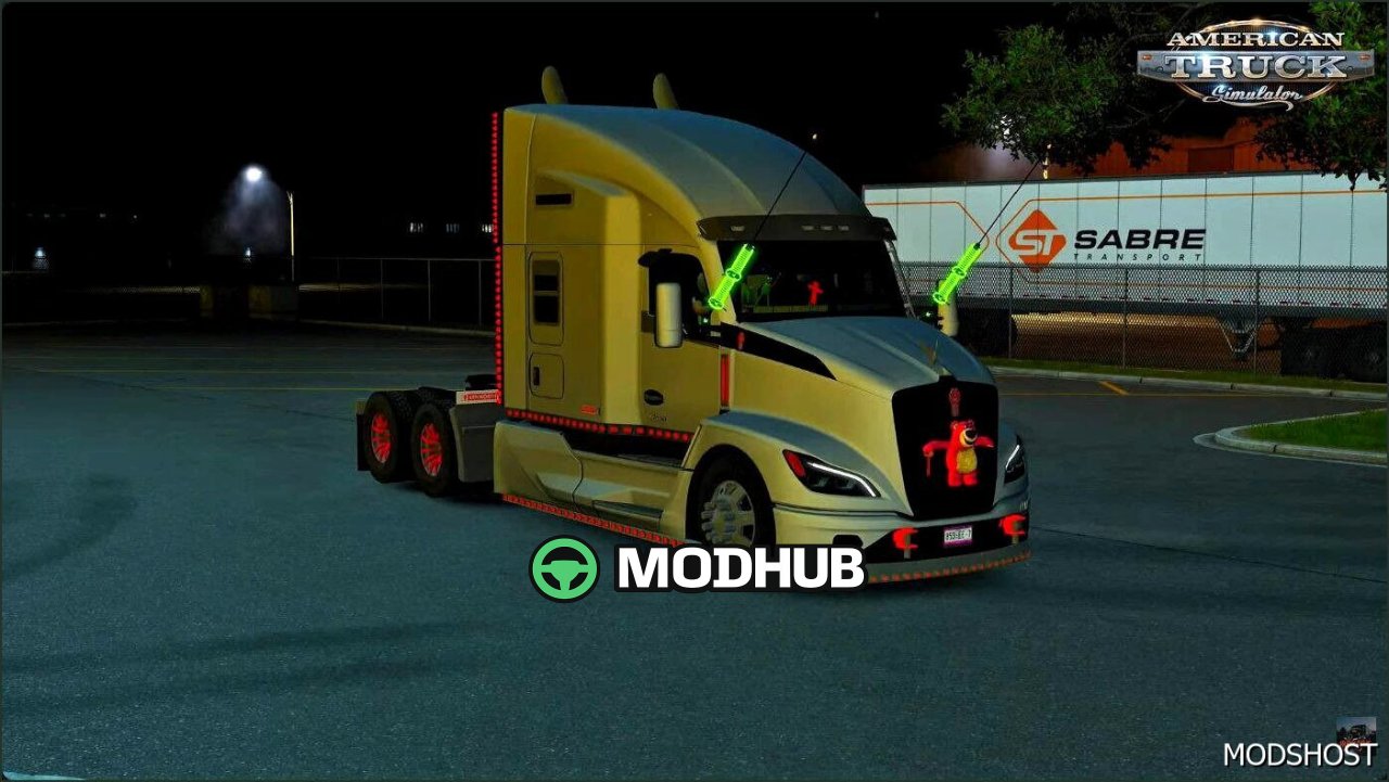 Пакет яскравих LED антен 1.0 - мод для American Truck Simulator