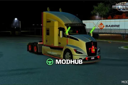 Zestaw jaskrawych anten LED 1.0 - mod do American Truck Simulator